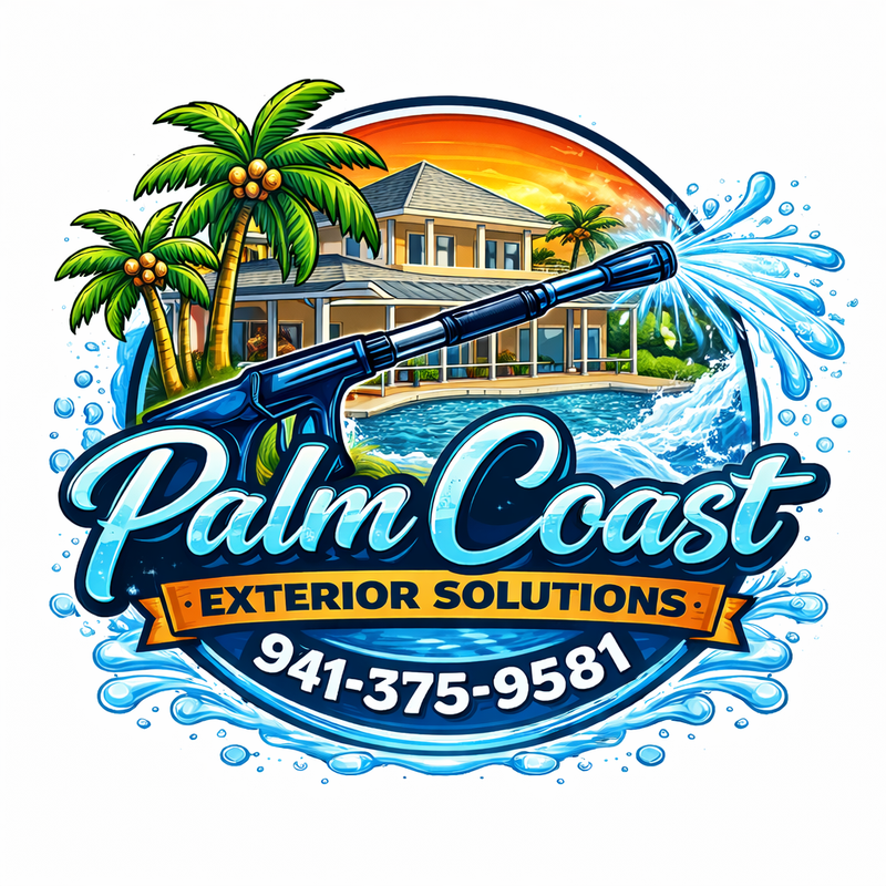 Palm Coast Exterior Solutions circular logo